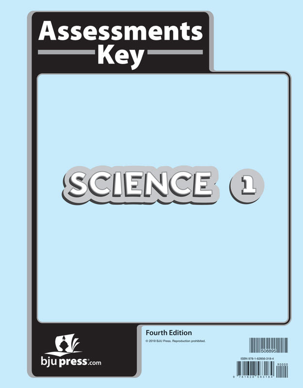 Science 1 Assessments Answer Key (4th ed.)