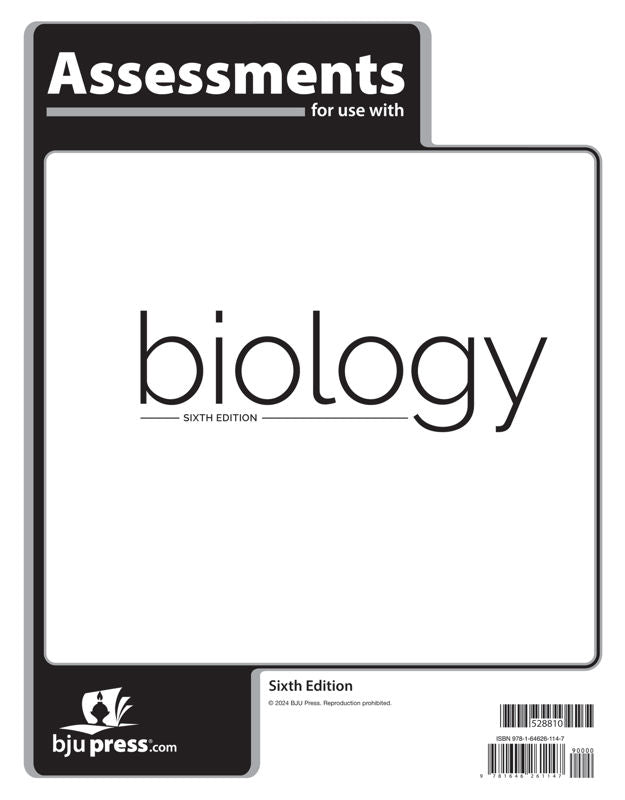 Biology Assessments, 6th ed.