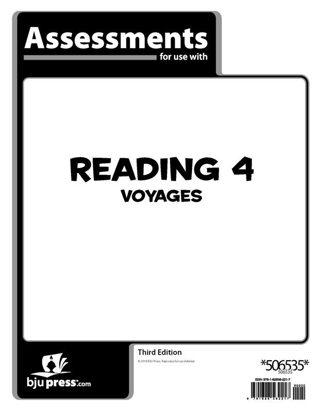 Reading 4 Assessments (Tests), 3rd ed.