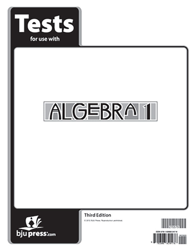 Algebra 1 Tests, 3rd ed.