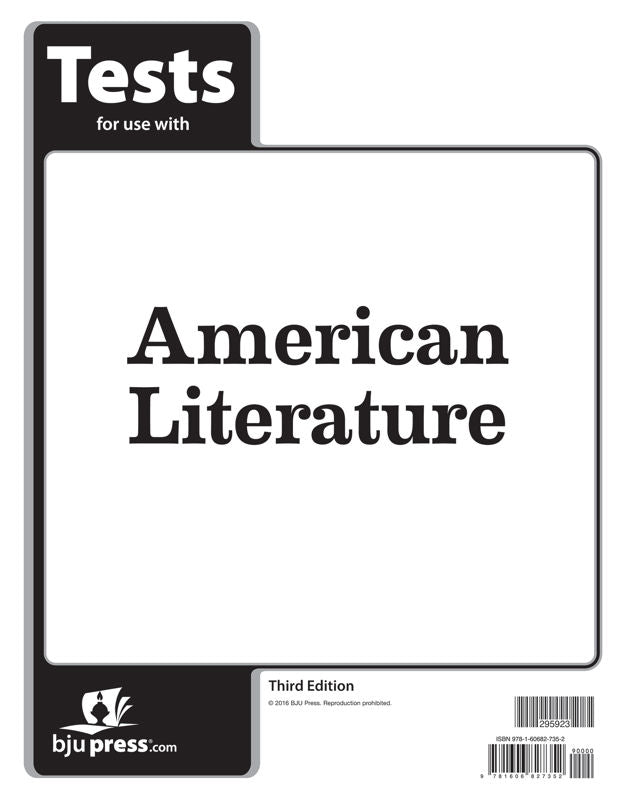 American Literature Tests, 3rd ed.