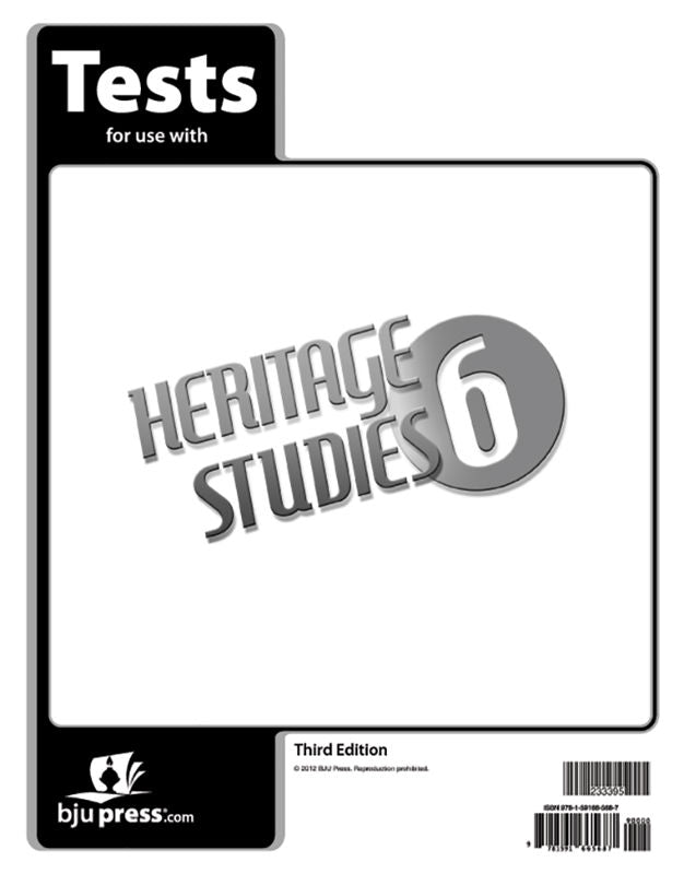 Heritage Studies 6 Tests (3rd ed.)