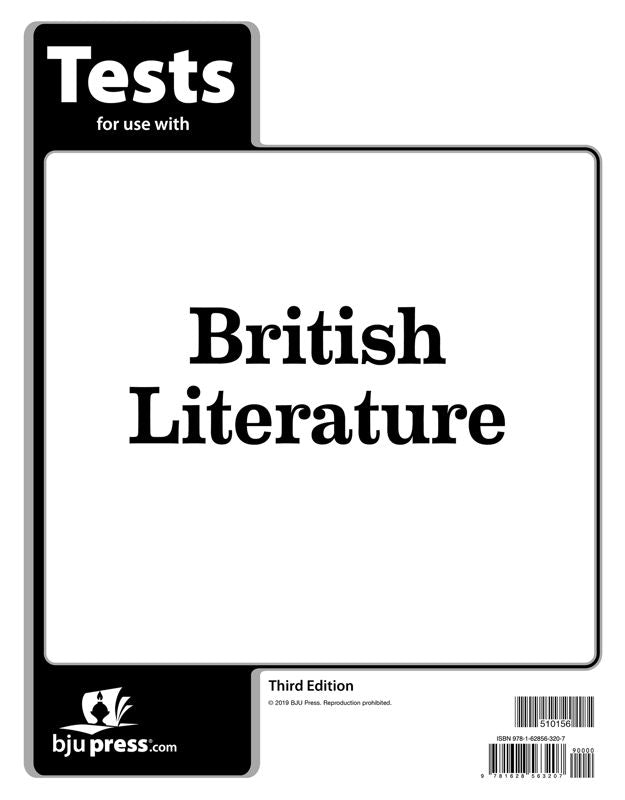 British Literature Tests, 3rd ed.
