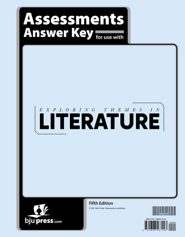 Exploring Themes in Literature Assessments Answer Key, 5th ed.
