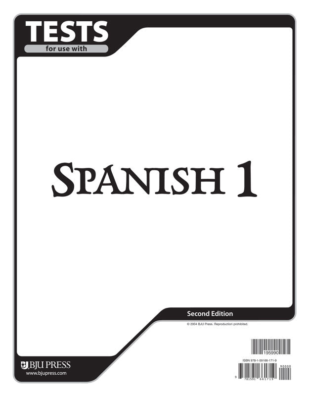 Spanish 1 Tests, 2nd ed.
