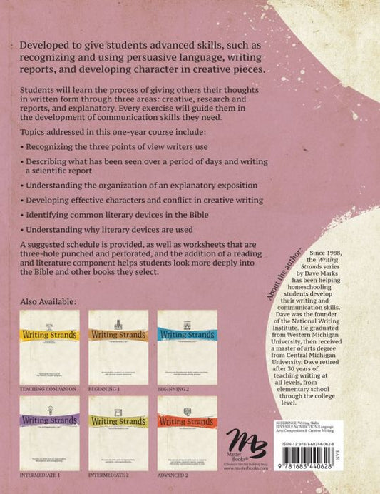 Writing Strands: Advanced 1
