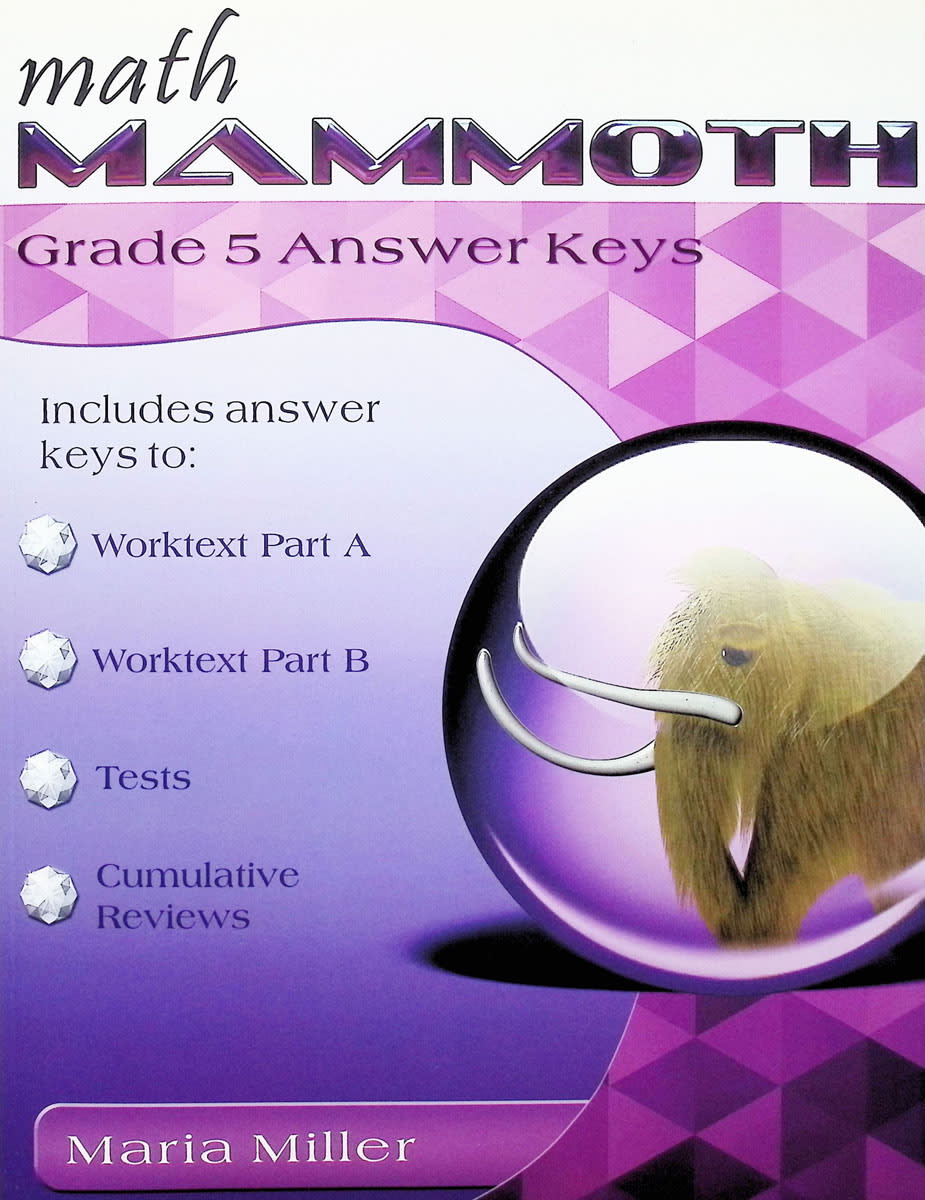 Math Mammoth Grade 5 Answer Key Light Blue Series (Color Version, 2023 Edition)