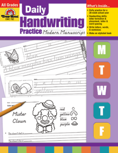 Daily Handwriting Practice: Modern Manuscript, Grades K-6 - Teacher's Edition