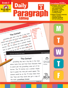 Daily Paragraph Editing, Grade 3 - Teacher's Edition