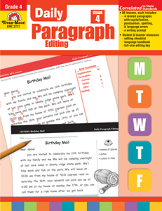 Daily Paragraph Editing, Grade 4 - Teacher's Edition