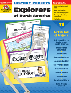 History Pockets: Explorers of North America, Grades 4-6 - Teacher Reproducibles