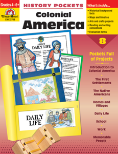 History Pockets: Colonial America, Grades 4-6 - Teacher Reproducibles