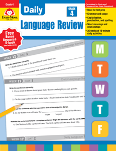 Daily Language Review, Grade 4 - Teacher's Edition