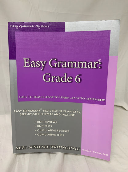 Easy Grammar: Grade 6 Teacher Edition