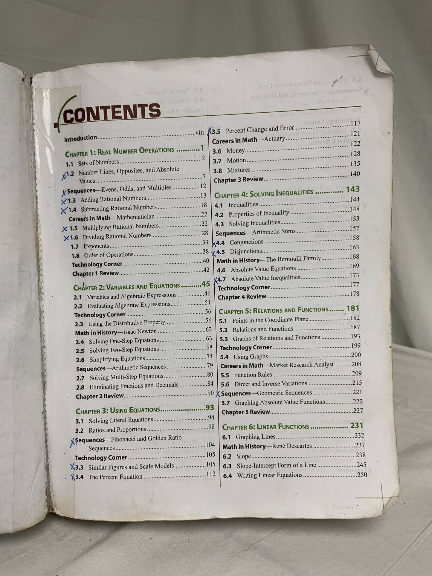 BJU Algebra 1 (3rd Ed.) Set of 3 (Worn)
