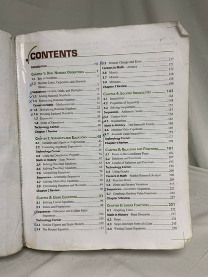 BJU Algebra 1 (3rd Ed.) Set of 3 (Worn)