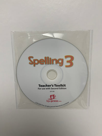 BJU Spelling 3 (2nd Ed.) Teacher's Edition