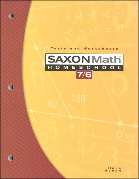 Math 7/6 Homeschool Tests and Worksheets (4th Edtion)
