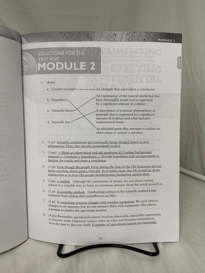 Exploring Creation with General Science (3rd Ed.) Solutions and Tests