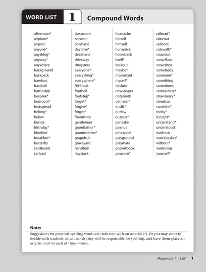 Megawords 1 Teacher's Guide 2nd Edition (Grades 4-12)