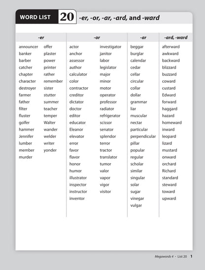 Megawords 4 Student Book 2nd Edition (Grades 4-12)