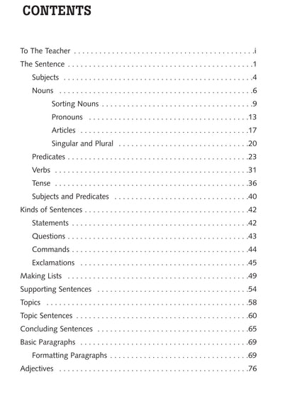 Writing Skills Book A (Grades 2-4)