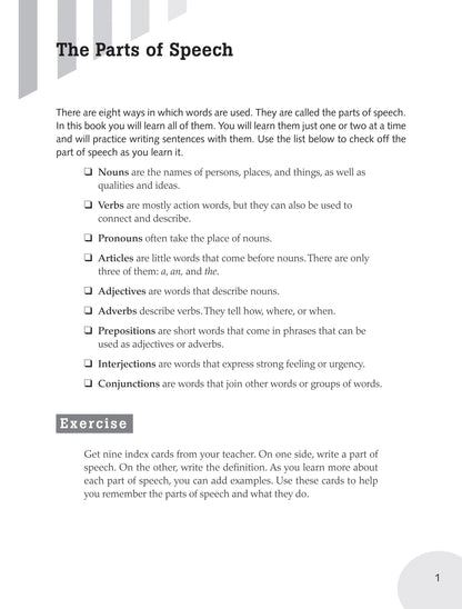 Writing Skills Book 1 (Grades 5-6)