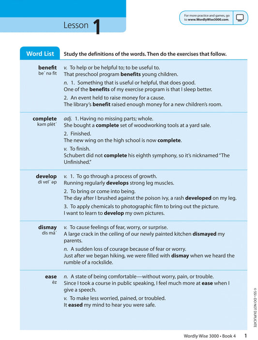 Wordly Wise 3000® 3rd Edition Student Book 4 (Grade 4)
