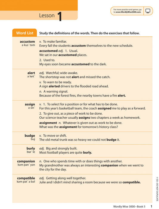 Wordly Wise 3000® 3rd Edition Student Book 5 (Grade 5)