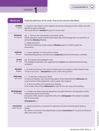 Wordly Wise 3000® 3rd Edition Book 12 Set (Grade 12)