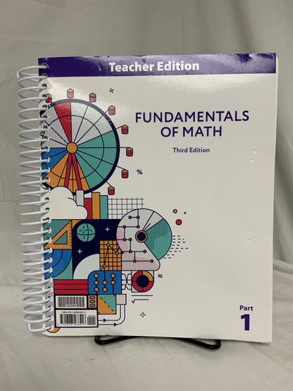 BJU Fundamentals of Math (3rd Ed.) Set of 5