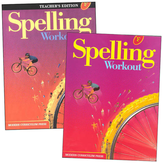 Modern Curriculum Press Spelling Workout Level F Grade 6 Homeschool Bundle (2002 Edition)