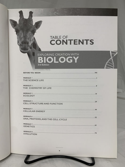 Exploring Creation with Biology (3rd Ed.) Solutions and Tests