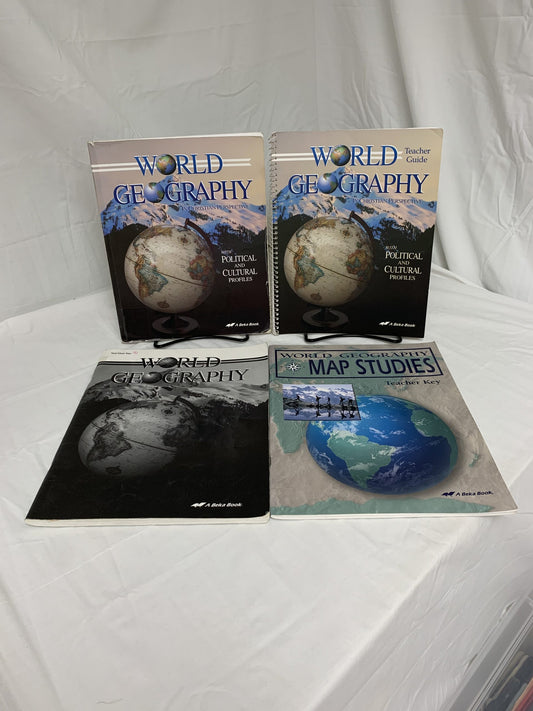 Abeka World Geography Set of 4