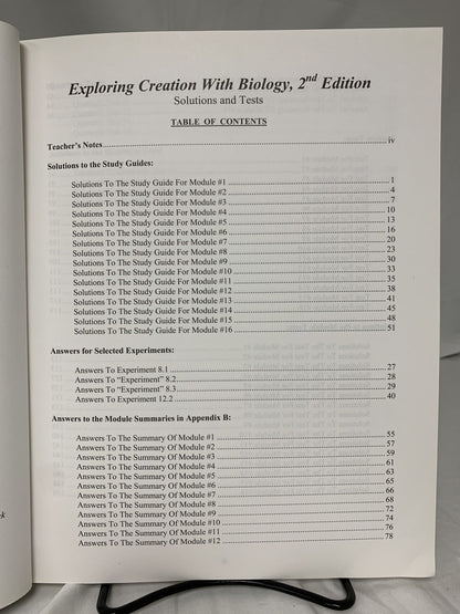 Exploring Creation with Biology (2nd Ed.) Set of 2