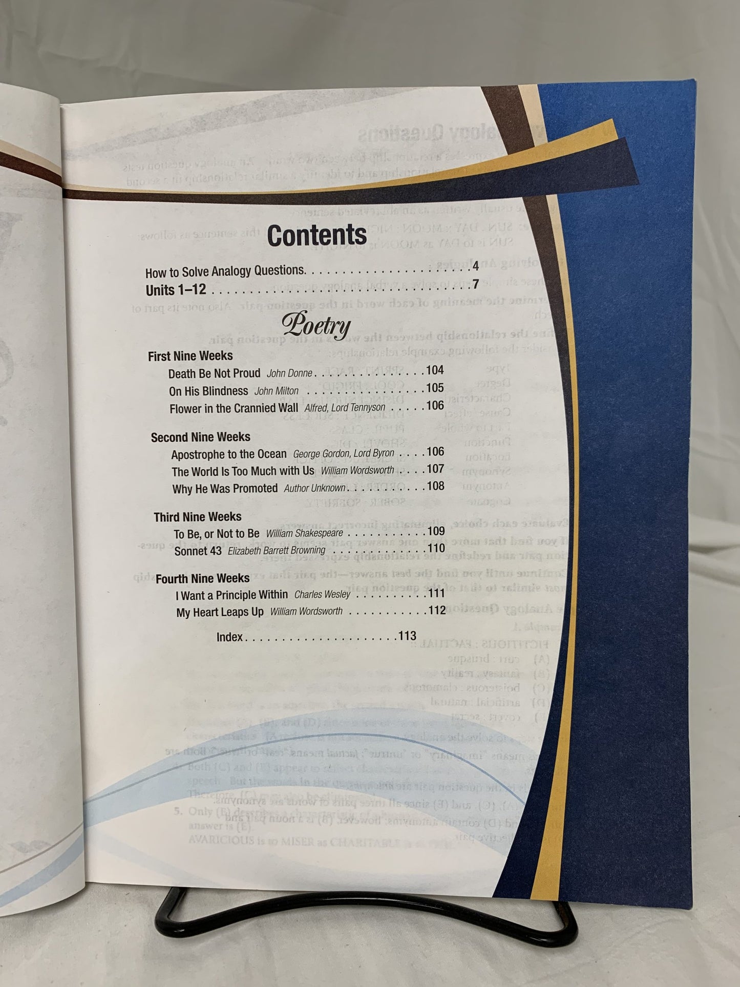 Abeka Vocabulary, Poetry VI (5th Ed.) Set of 3