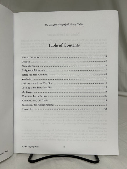 The Josefina Story Quilt Study Guide