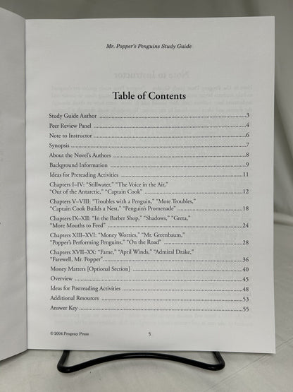 Mr. Popper's Penguins Study Guide