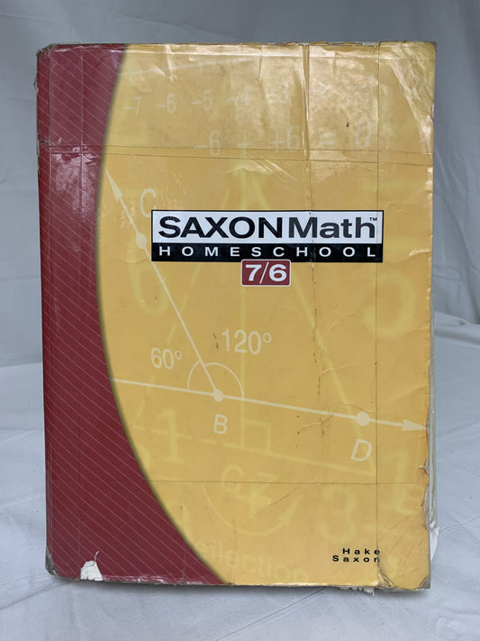 Saxon Math 7/6 Homeschool (4th Ed.) Student Edition (Worn)