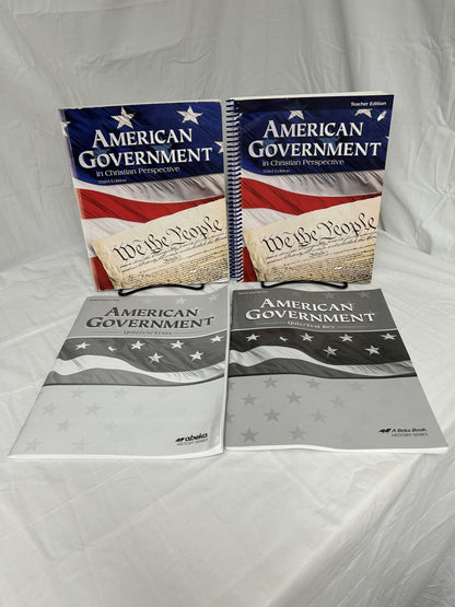 Abeka American Government (3rd Ed.) Set of 4