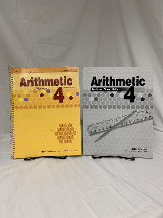 Abeka Arithmetic 4 (4th Ed.) Set of 2
