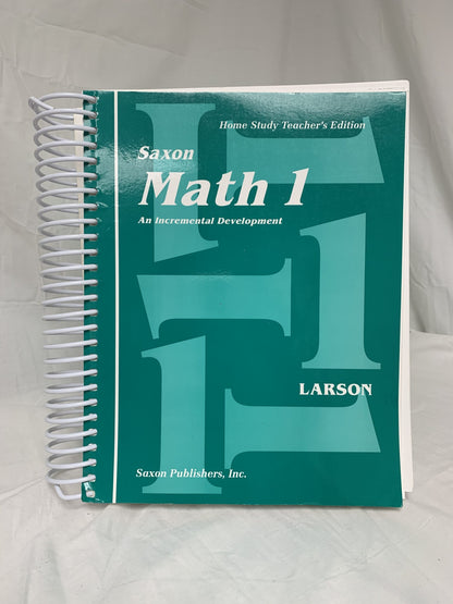 Saxon Math 1: An Incremental Development - Home Study Teacher's Edition