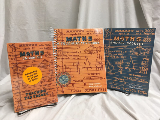 Math 5 (Teaching Textbooks) Set of 3