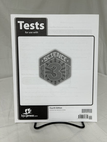 BJU Science 3 (4th Ed.) Tests