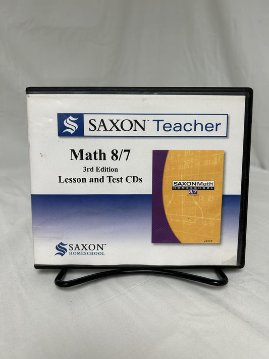 Saxon Teacher Math 8/7 (3rd Ed.) Lesson and Test CDs