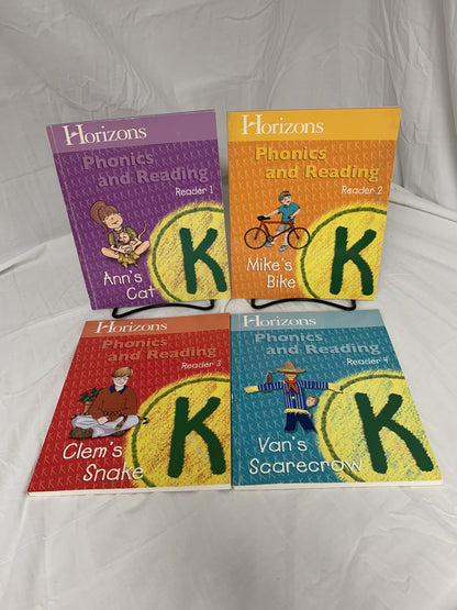 Horizons Phonics and Reading Kindergarten Readers 1-4