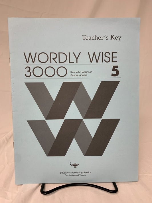 Wordly Wise 3000 Book 5 Teacher's Key