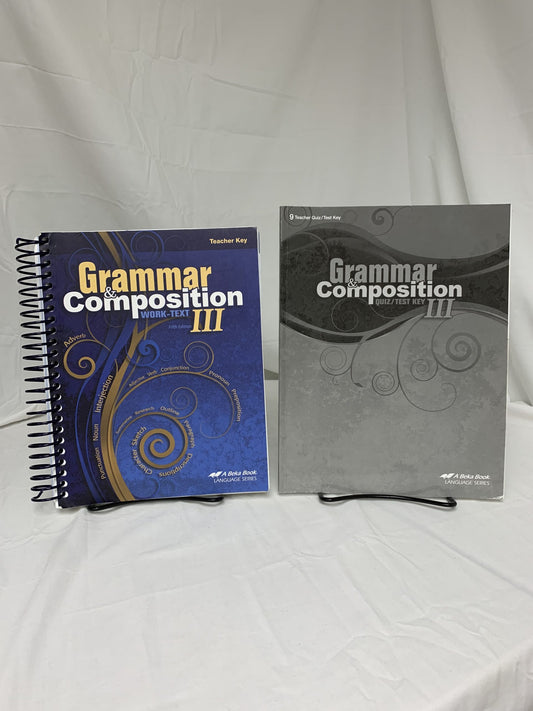 Abeka Grammar & Composition III (5th Ed.) Set of 2