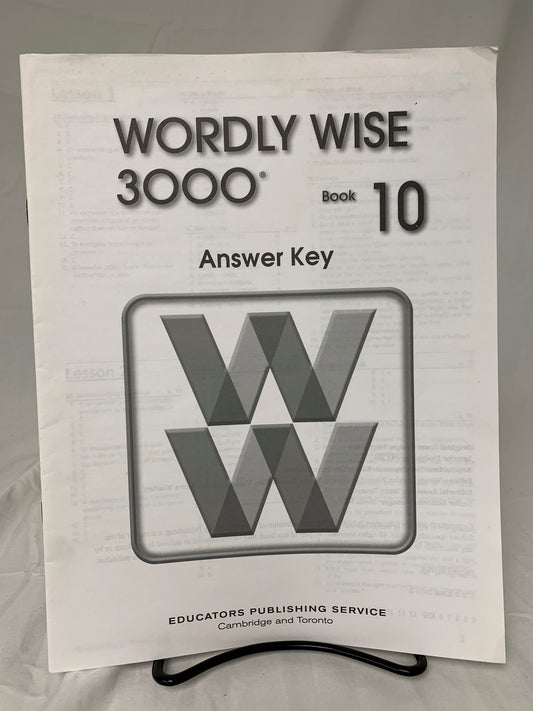 Wordly Wise 3000 Book 10 Answer Key