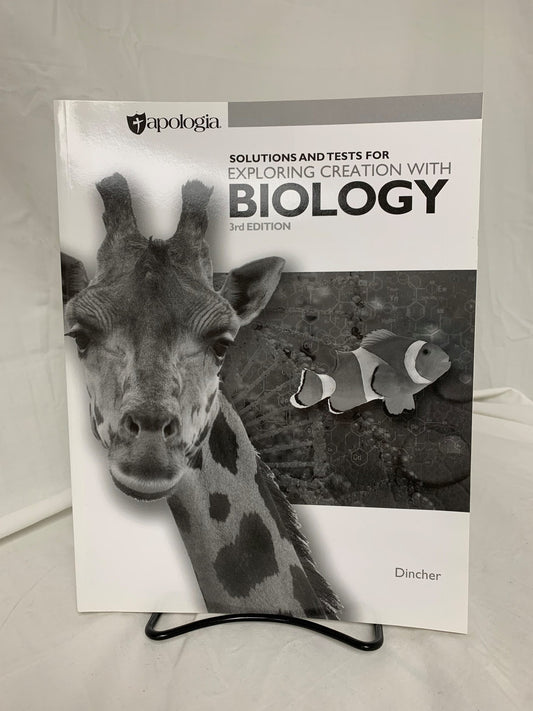 Exploring Creation with Biology (3rd Ed.) Solutions and Tests